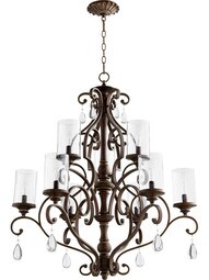 San Miguel 9-Light Chandelier in Vintage Copper.
